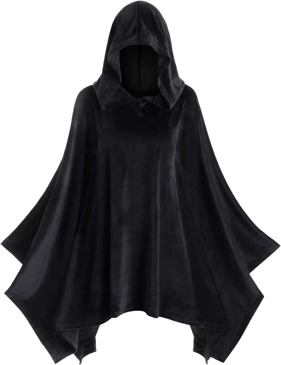 2024 Halloween Cape for Women Ladies Hooded Cape Solid Color Winter Cloak Cosplay Costume Cape Jacket