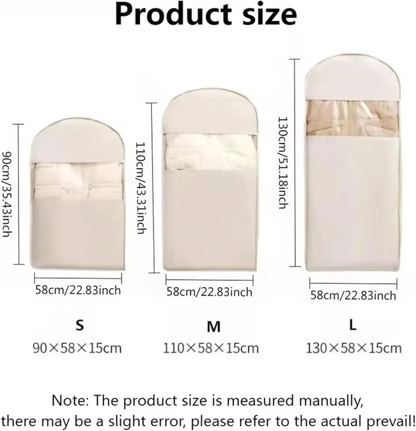2025 Space Saving Hanging Garment Bag With Self Compression Zipper, Coat Covers For Closet With Zipper, Down Coat Compression Dust Cover For Clothes (Pink, M)
