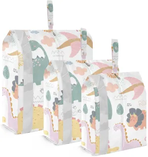 3 Set Packing Cubes Luggage Packing Organizers Cartoon Dinosaurs Rainbows and Eggs Travel Packing Storage Bags for Suitcase Travel Accessories