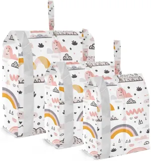 3 Set Packing Cubes Luggage Packing Organizers Pink White Cartoon Pattern Travel Packing Storage Bags for Suitcase Travel Accessories