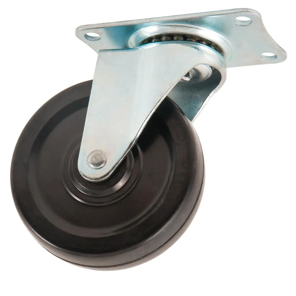 4 Swivel Caster Wheels 4" Top Plate Heavy Duty Non Skid No Mark Ball Bearing Set