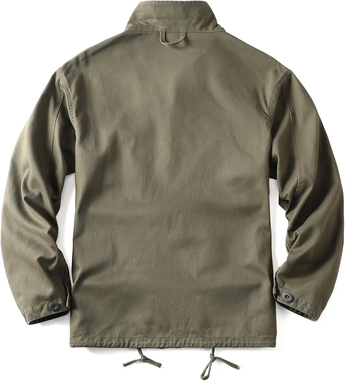 AKHKING Men's Camo Jacket M65 BDU Military Field Jacket Cotton Tactical Combat Army With Multi-Pockets Coat