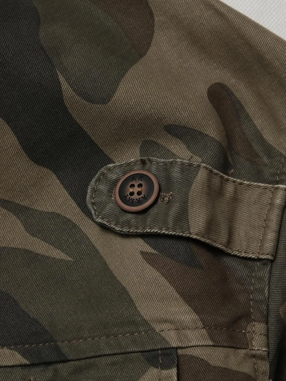 AKHKING Men's Camo Jacket M65 BDU Military Field Jacket Cotton Tactical Combat Army With Multi-Pockets Coat