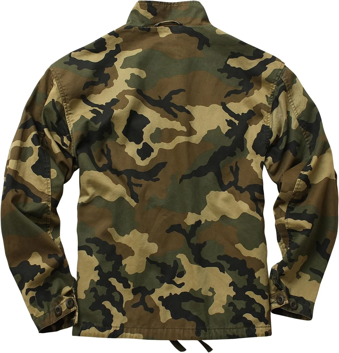 AKHKING Men's Camo Jacket M65 BDU Military Field Jacket Cotton Tactical Combat Army With Multi-Pockets Coat