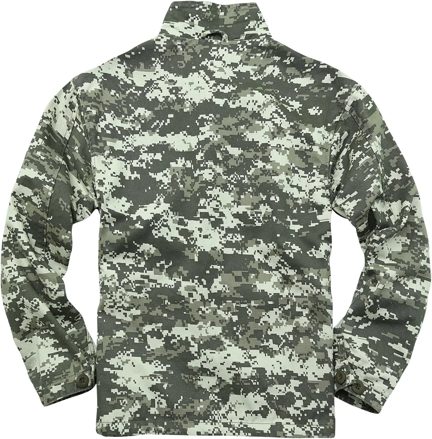 AKHKING Men's Camo Jacket M65 BDU Military Field Jacket Cotton Tactical Combat Army With Multi-Pockets Coat