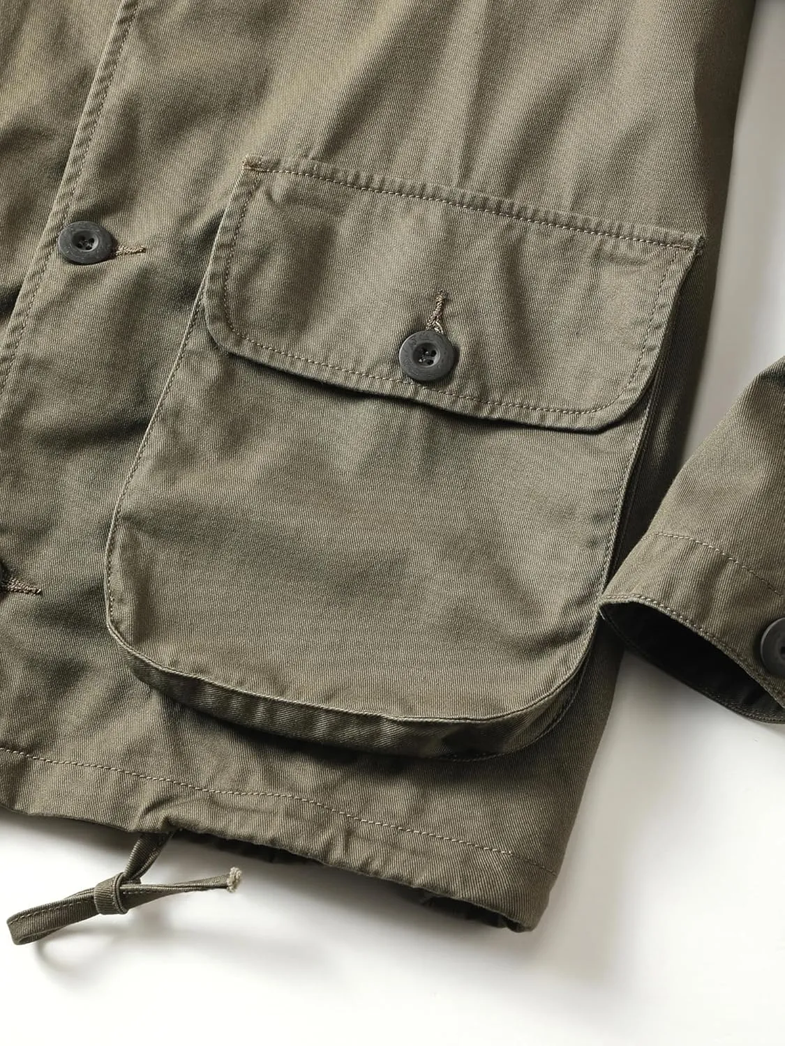 AKHKING Men's Camo Jacket M65 BDU Military Field Jacket Cotton Tactical Combat Army With Multi-Pockets Coat