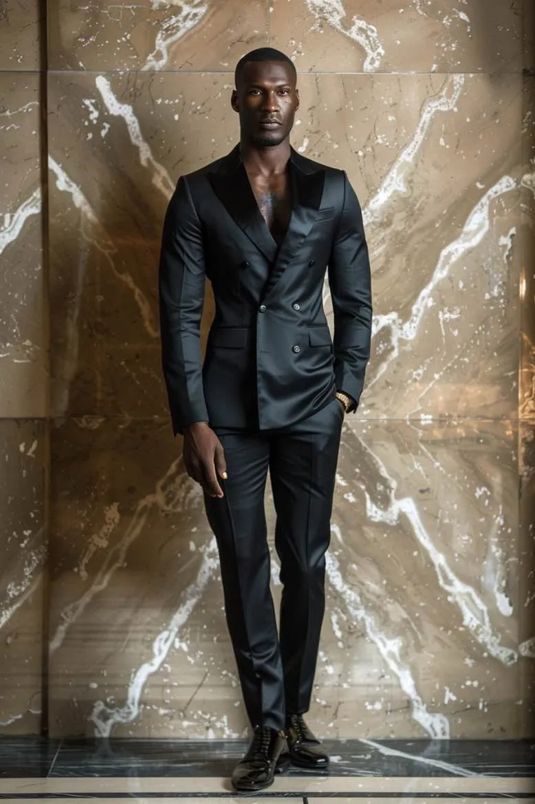 Alexander High QualityBlack Men Suits Slim Fit Blazer Classic suits