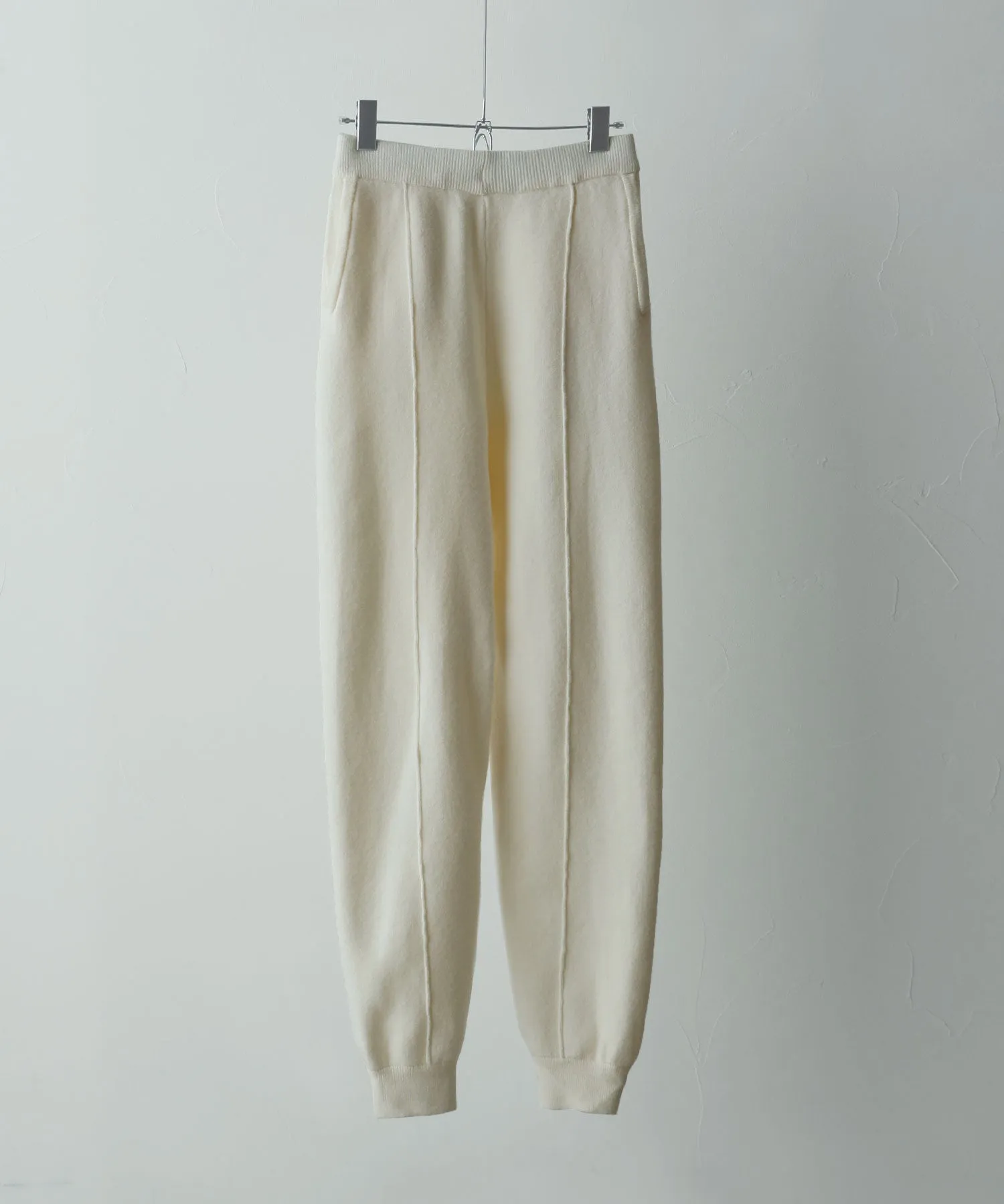 Alpaca touch knit jogger pants