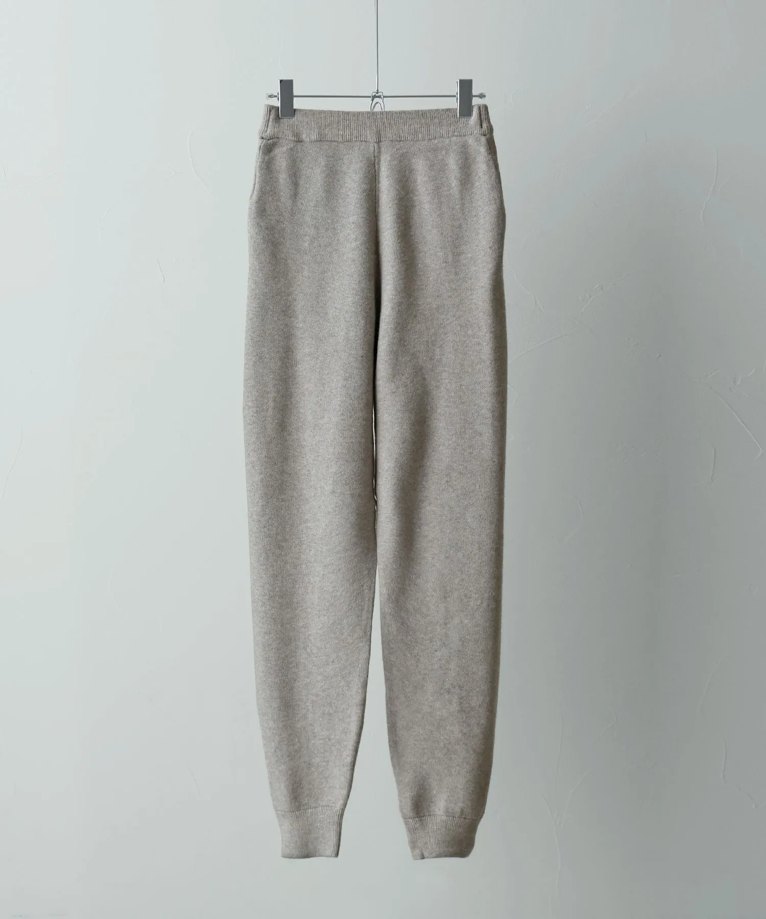 Alpaca touch knit jogger pants