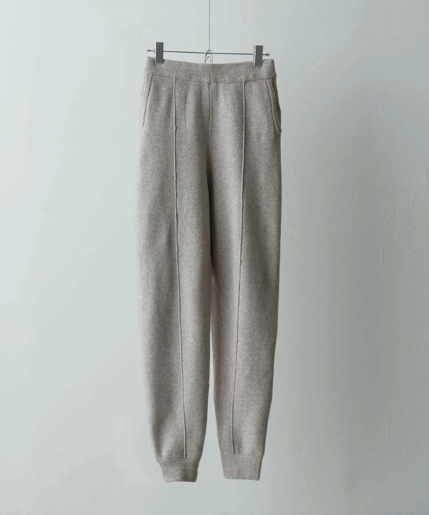 Alpaca touch knit jogger pants