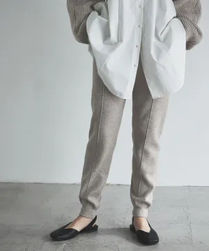 Alpaca touch knit jogger pants
