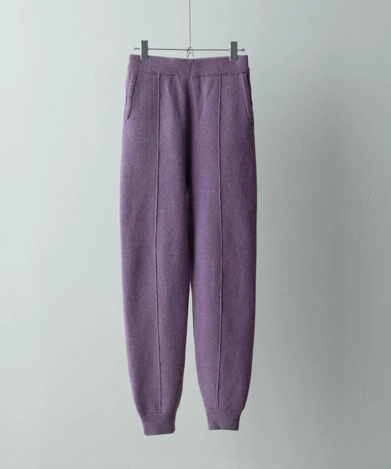Alpaca touch knit jogger pants