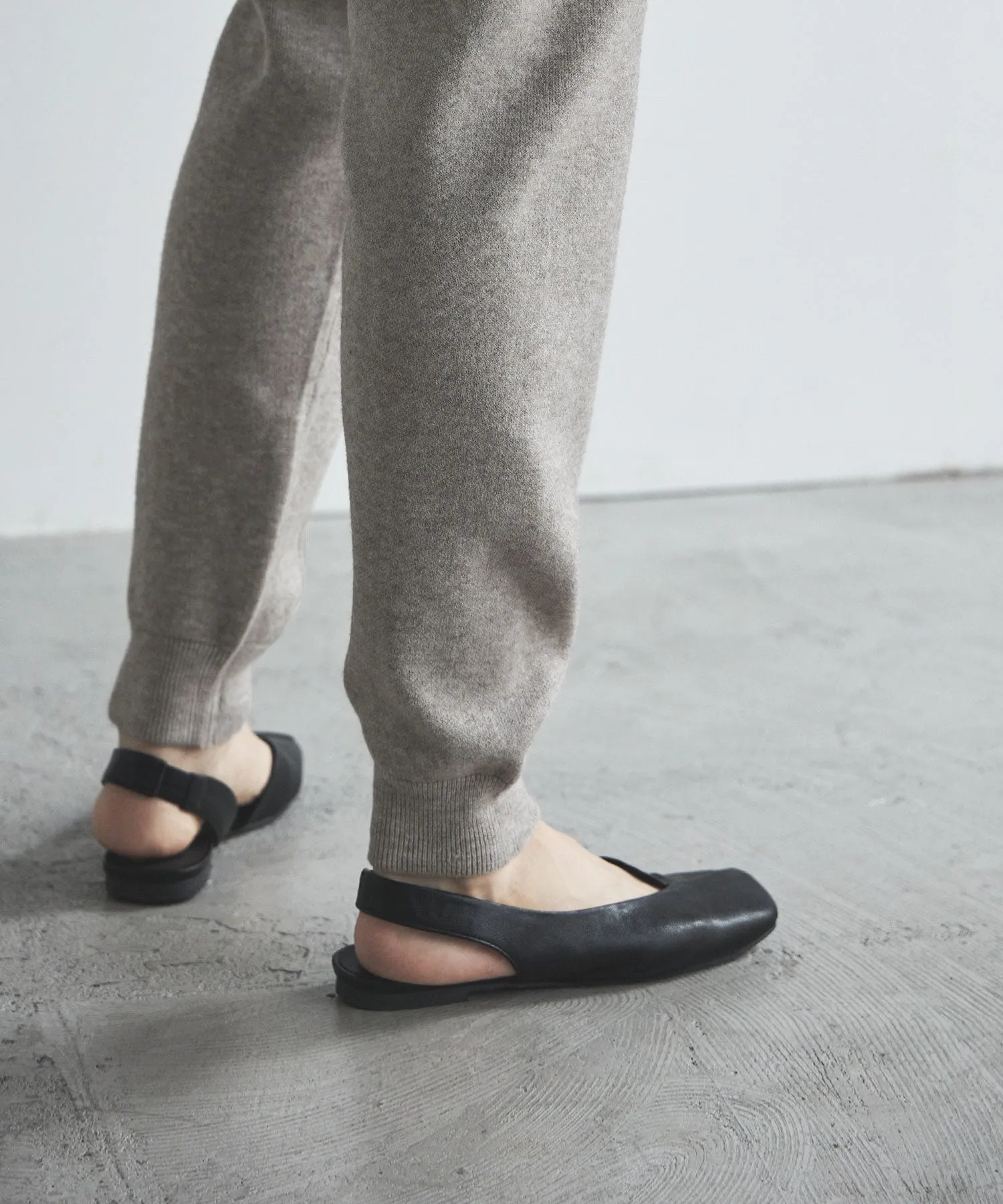 Alpaca touch knit jogger pants