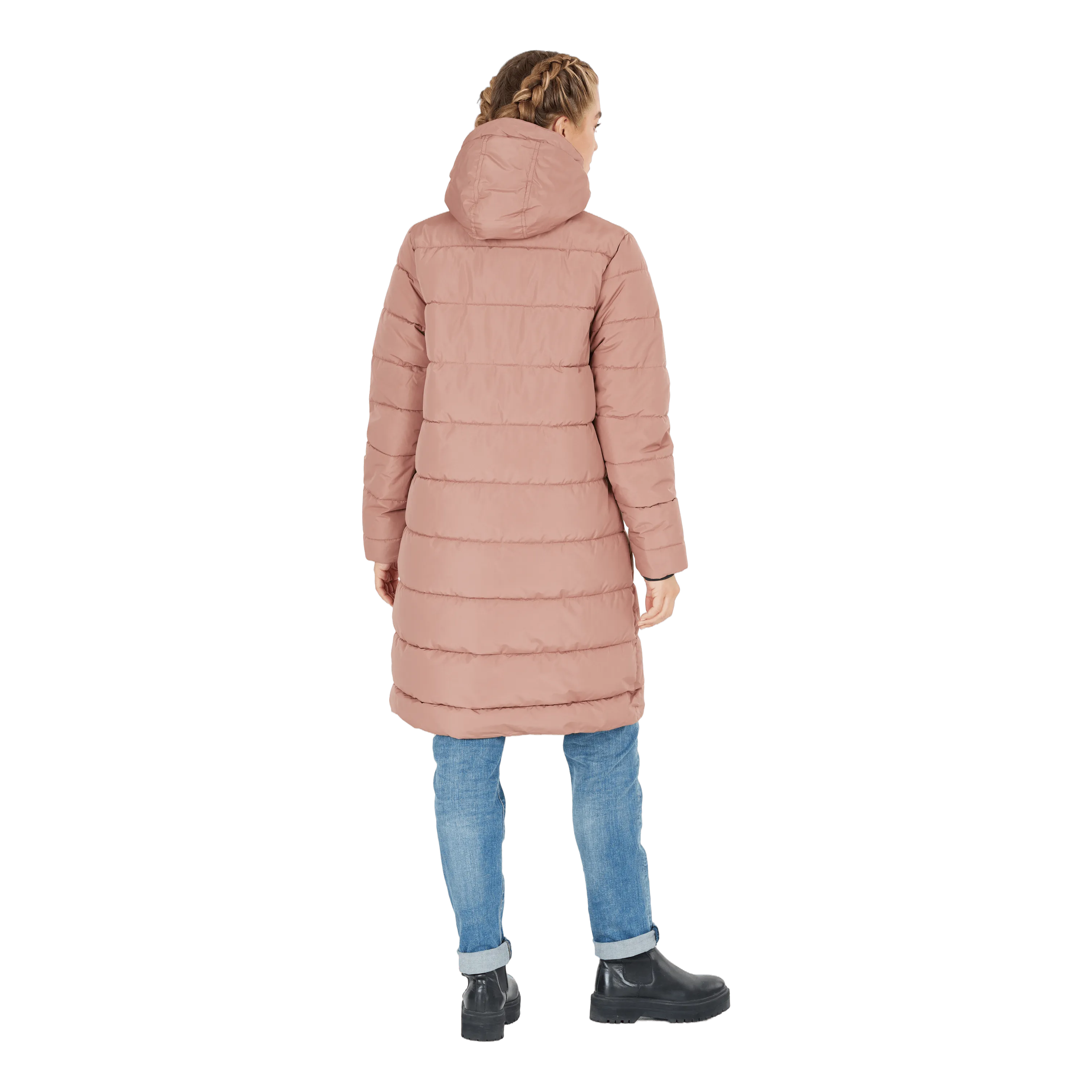 Amaretto W Long Puffer Jacket Cognac