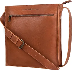 ANTONIO VALERIA Austin Premium Leather Messenger Bag for Men