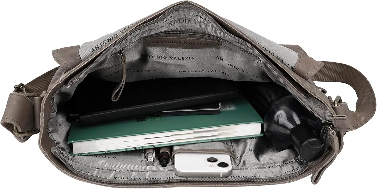 Antonio Valeria Robert Premium Leather Messenger Bag for Men