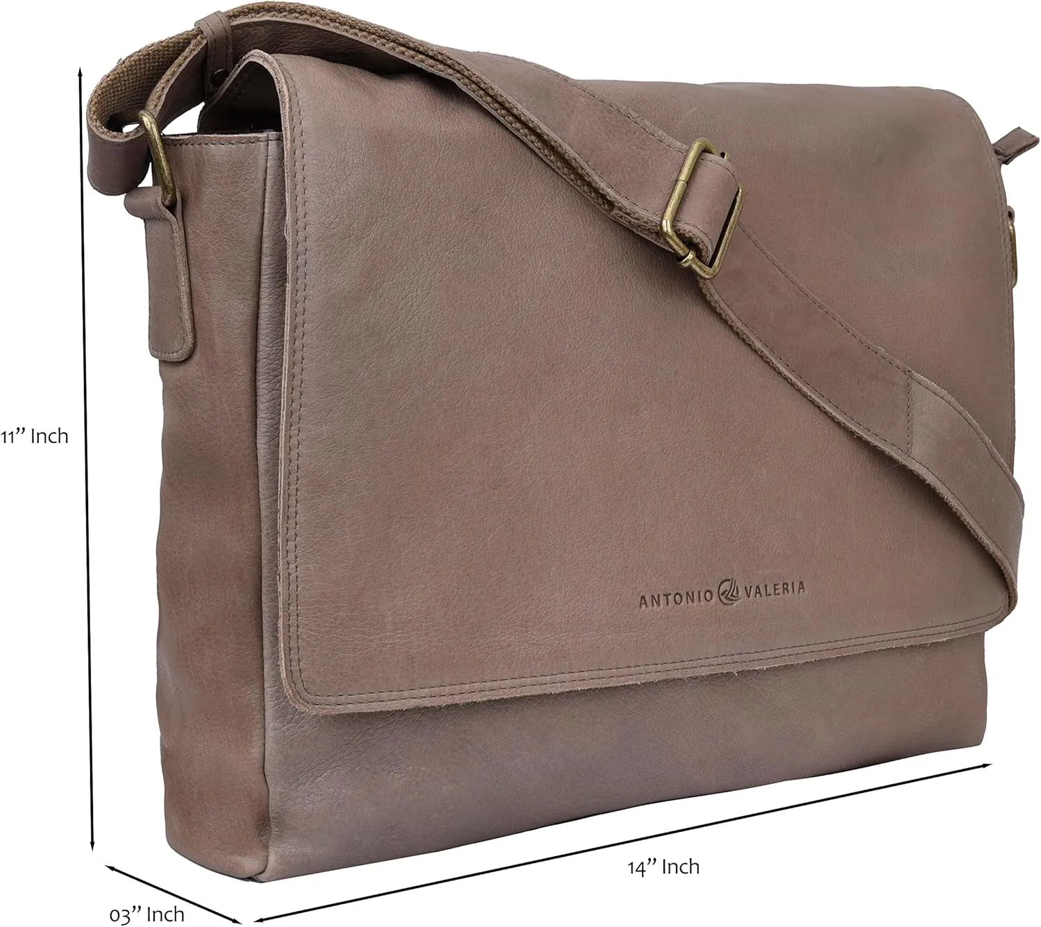 Antonio Valeria Robert Premium Leather Messenger Bag for Men