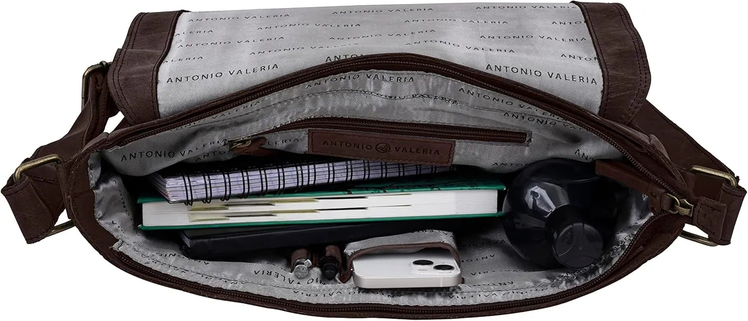 Antonio Valeria Robert Premium Leather Messenger Bag for Men