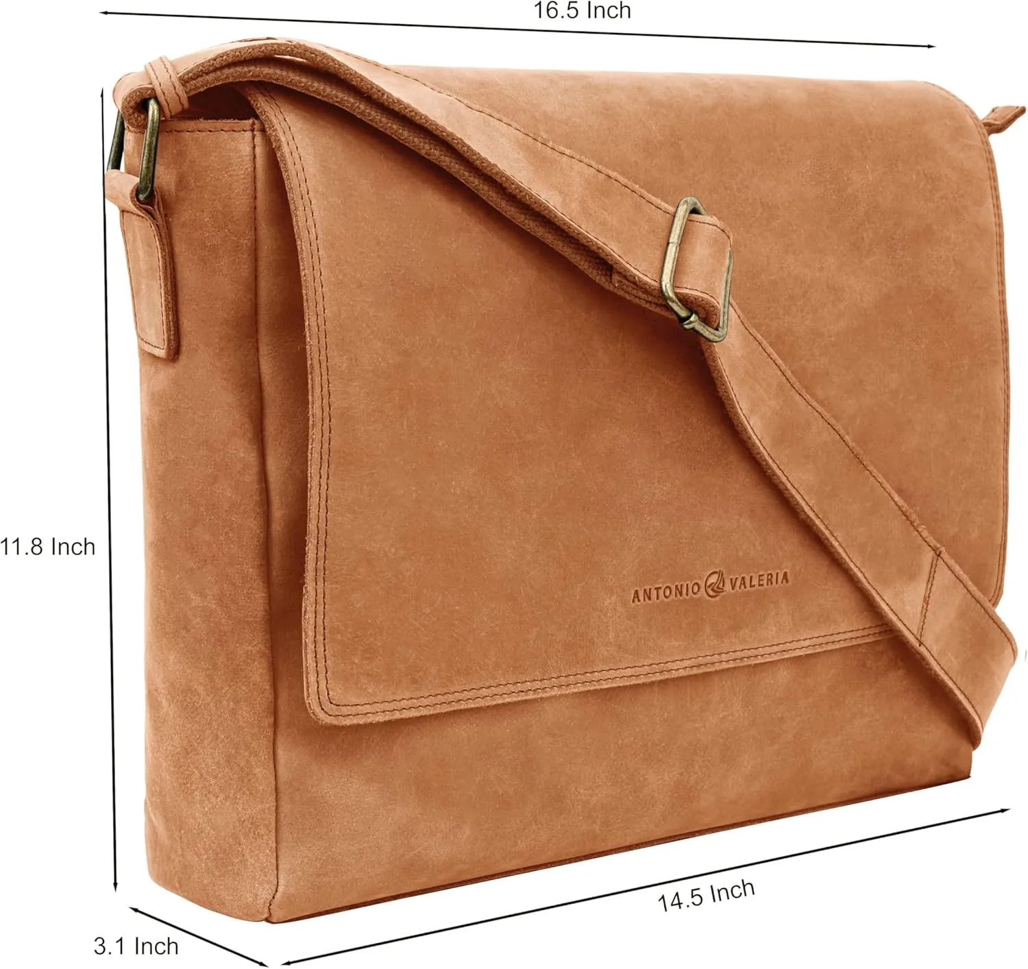 Antonio Valeria Robert Premium Leather Messenger Bag for Men