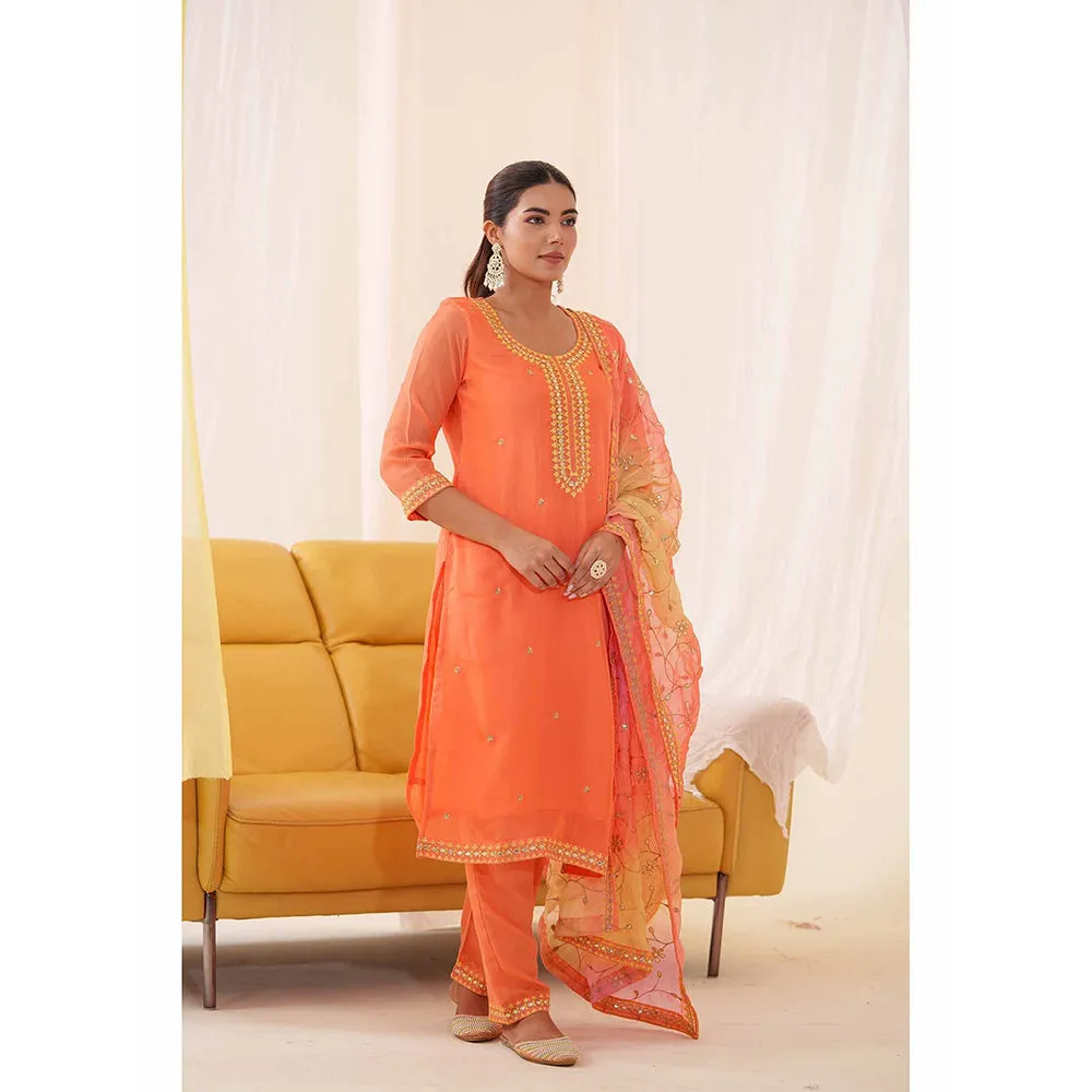 Autumnlane Anila Kesari Full Work Heavy Suit (Set of 3)