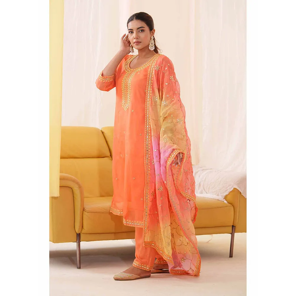 Autumnlane Anila Kesari Full Work Heavy Suit (Set of 3)