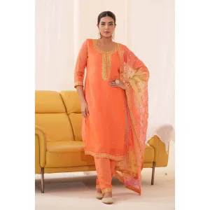 Autumnlane Anila Kesari Full Work Heavy Suit (Set of 3)