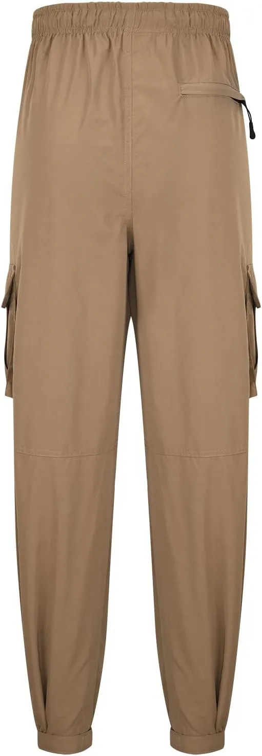 Aymnlox Cargo Pants for Men Baggy Big and Tall Linen Drawstring Sweatpants Casual Hiking Jogger Athletic Straight Pant Pocket