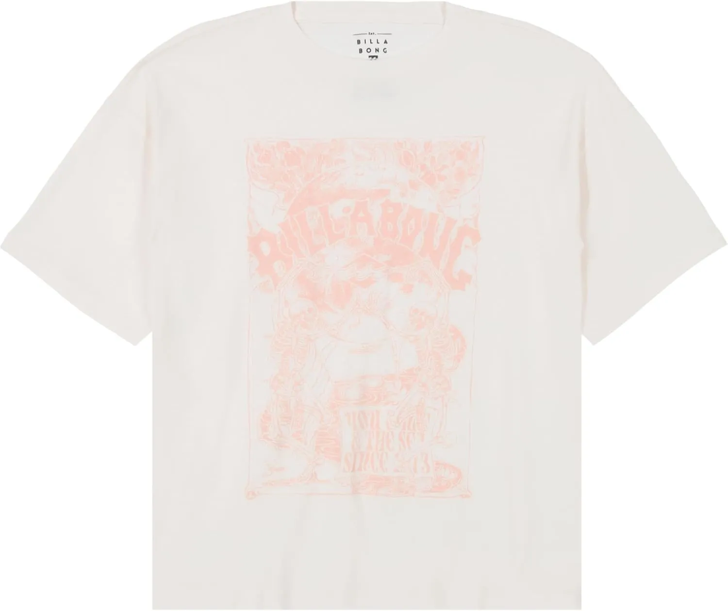Billabong Girls' Premium Short Sleeve Oversized Logo Graphic T-Shirt