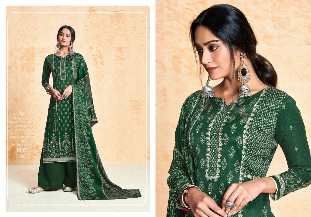 Bipson Fashion Presents Ruhi Pashmina Printed Fancy Designer Salwar Kameez