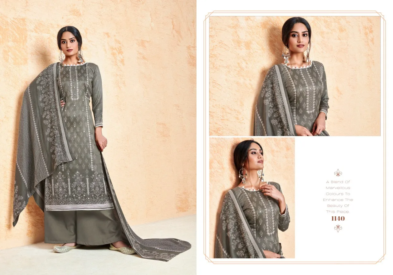 Bipson Fashion Presents Ruhi Pashmina Printed Fancy Designer Salwar Kameez