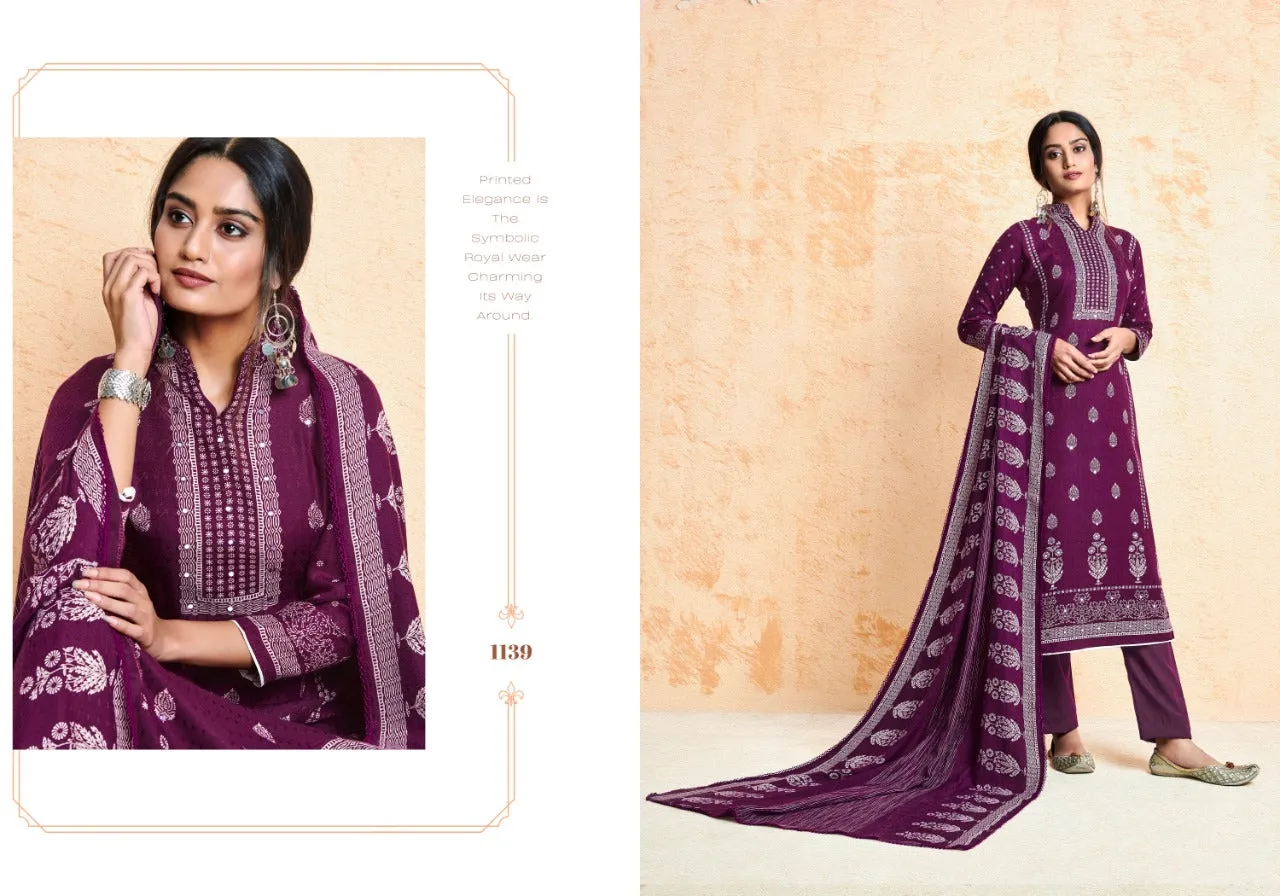 Bipson Fashion Presents Ruhi Pashmina Printed Fancy Designer Salwar Kameez