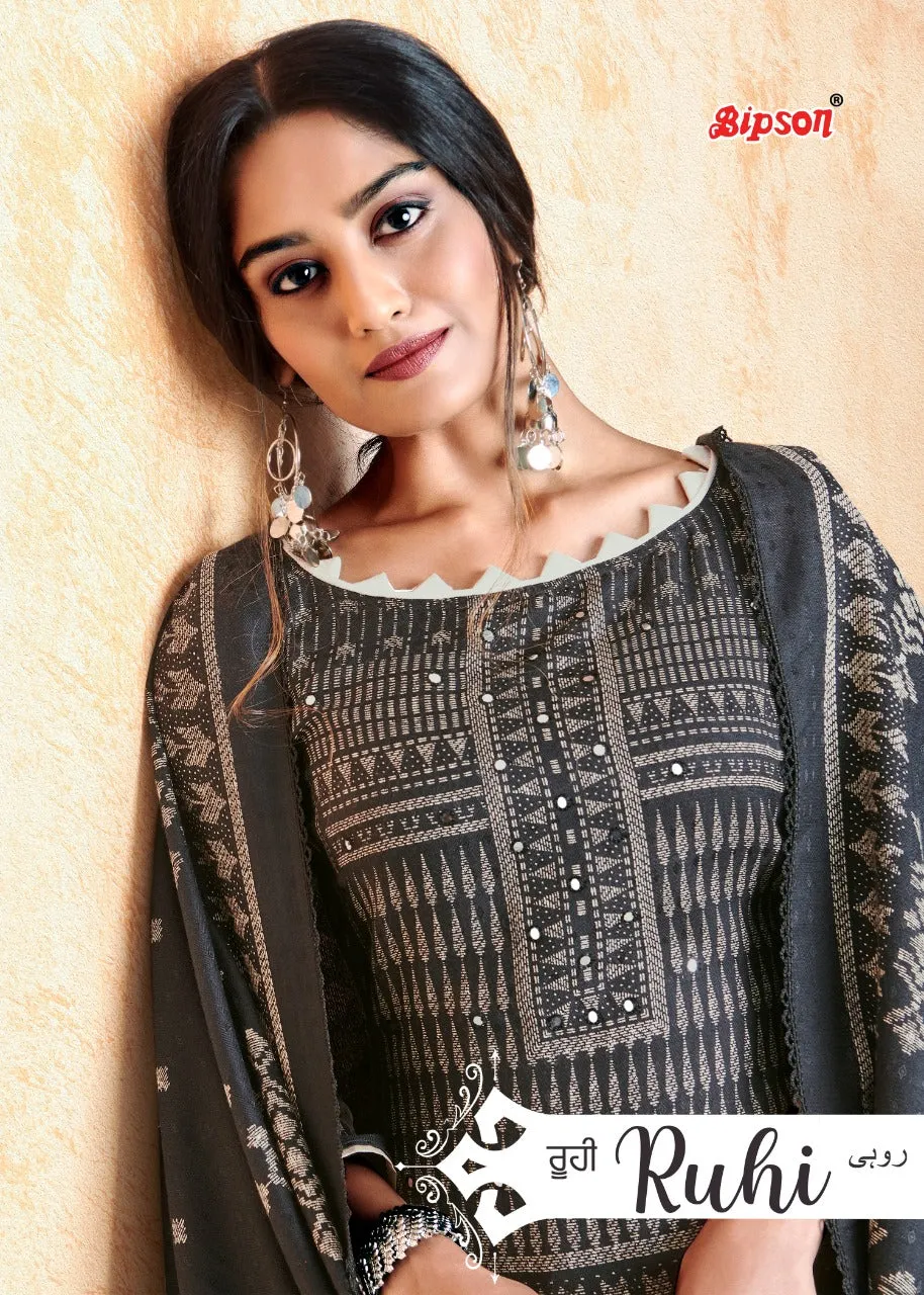 Bipson Fashion Presents Ruhi Pashmina Printed Fancy Designer Salwar Kameez