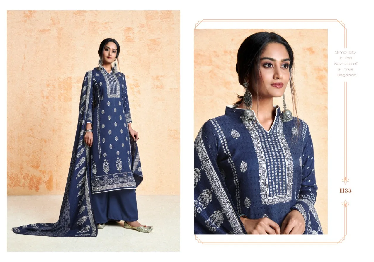 Bipson Fashion Presents Ruhi Pashmina Printed Fancy Designer Salwar Kameez