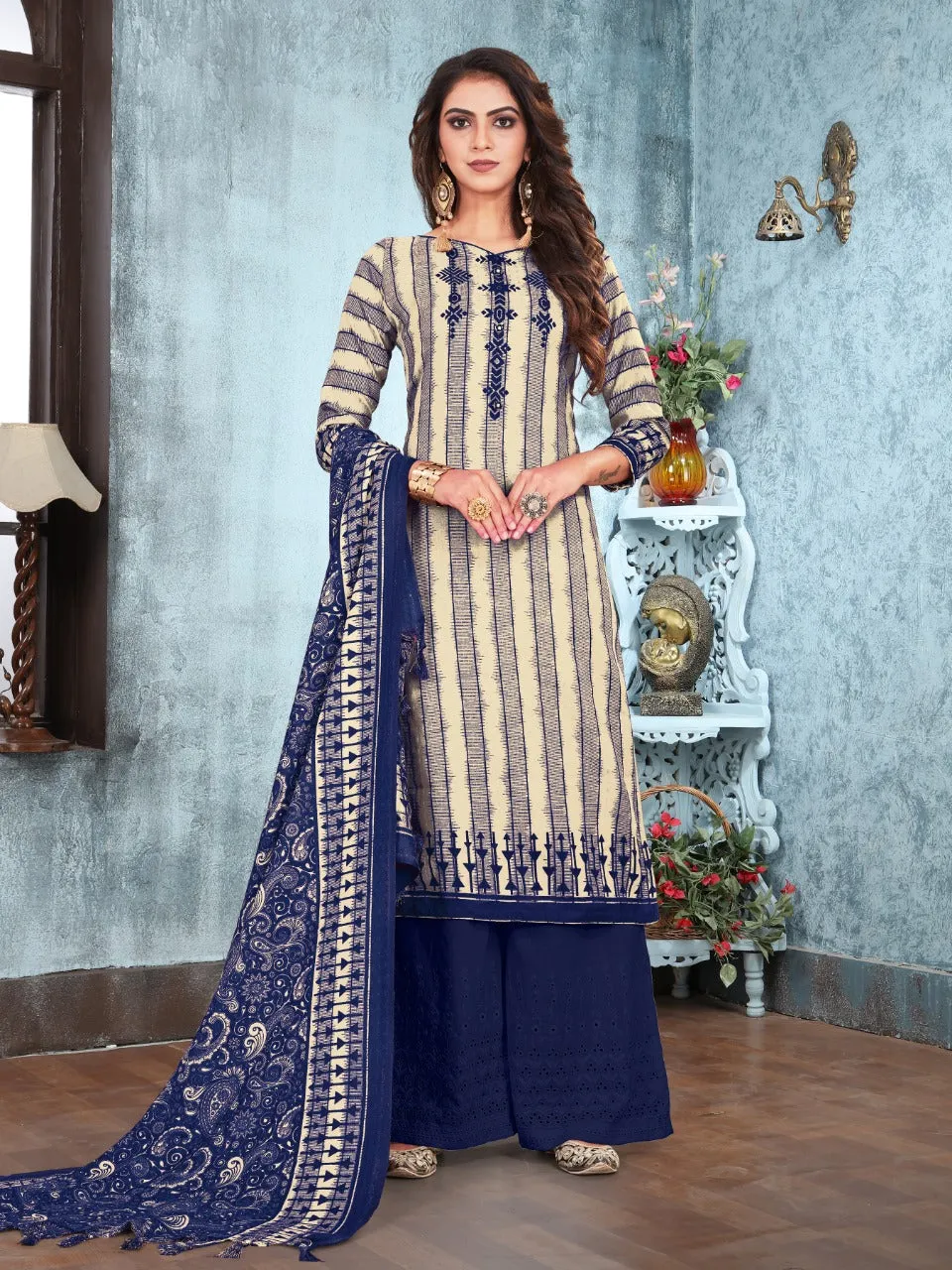 Bipson Fashion Presents Season 1160 Pashmina Printed Embroidery Work Fancy Designer Kameez