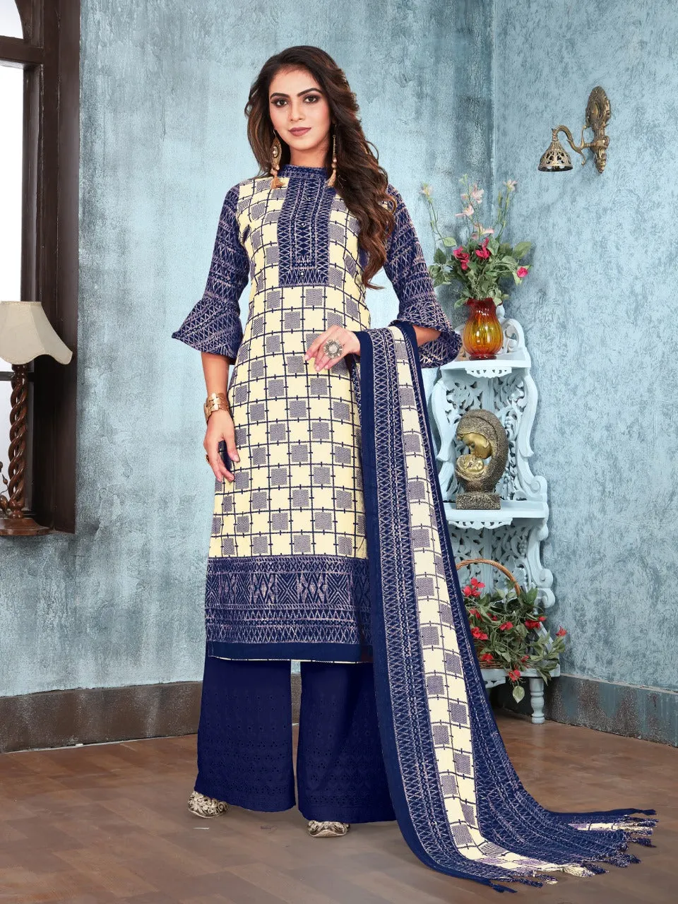 Bipson Fashion Presents Season 1160 Pashmina Printed Embroidery Work Fancy Designer Kameez