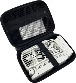 Black Hoverair X1 Camera Case - Store Drone, Charger, 2 Batteries - Smart Case with Carrying Strap