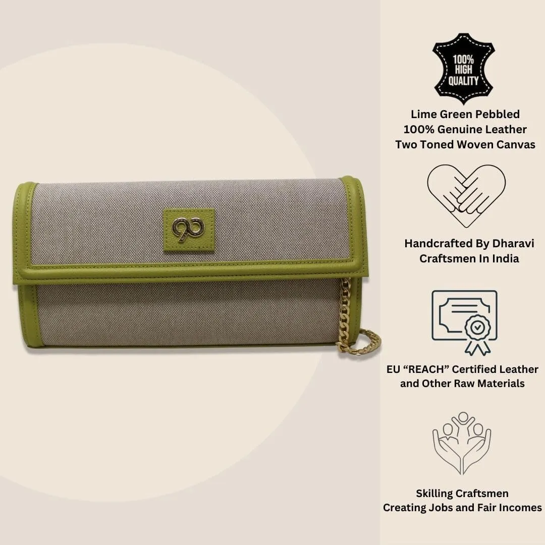 Black Kaya Clutch Bag in Premium Genuine Leather