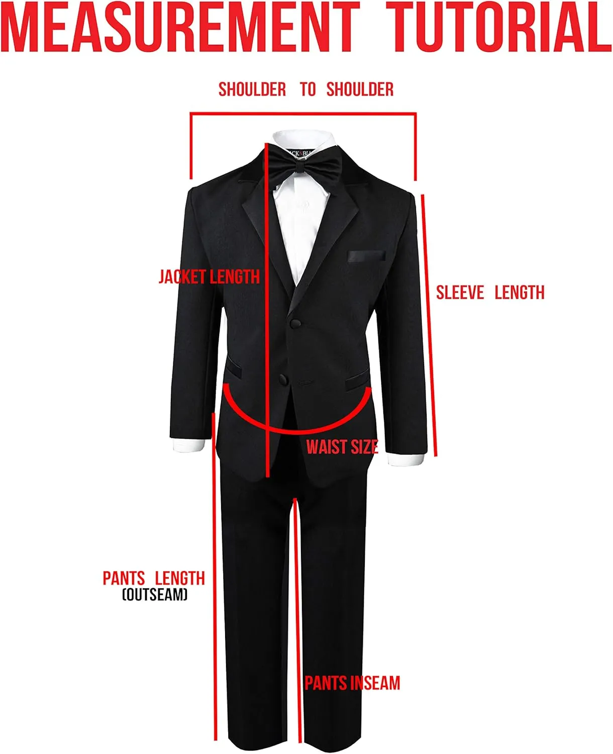 Black n Bianco Boy's Modern Tuxedo Dresswear Set