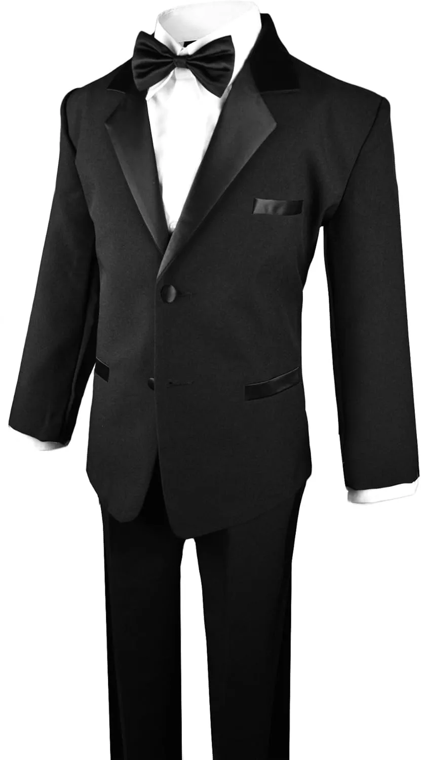 Black n Bianco Boy's Modern Tuxedo Dresswear Set