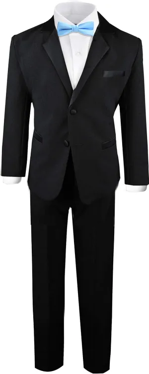 Black n Bianco Boy's Modern Tuxedo Dresswear Set