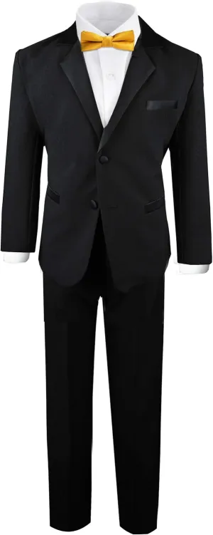 Black n Bianco Boy's Modern Tuxedo Dresswear Set