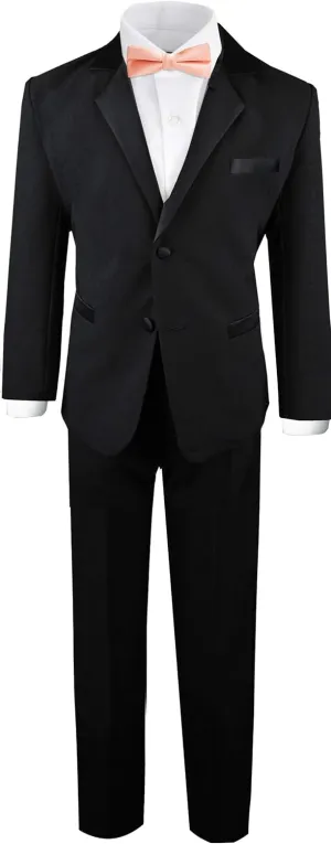 Black n Bianco Boy's Modern Tuxedo Dresswear Set