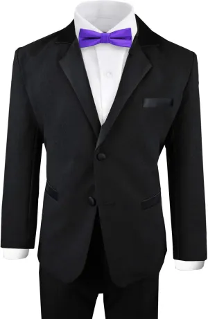 Black n Bianco Boy's Modern Tuxedo Dresswear Set