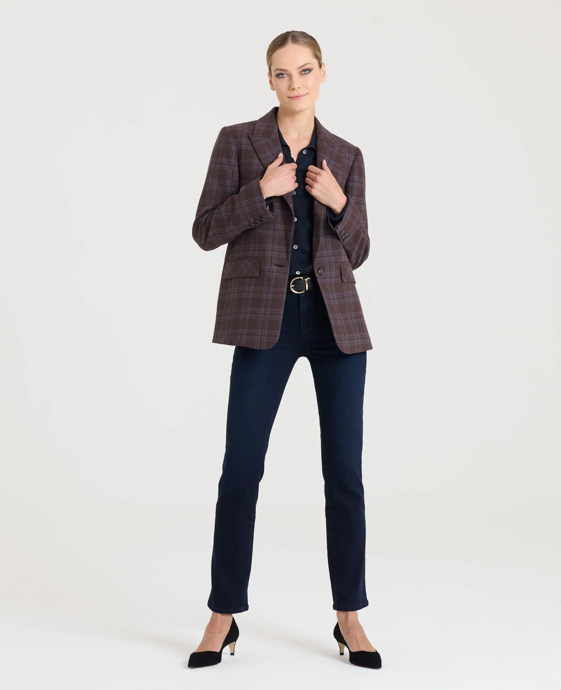 Bonington Cotton Check Blazer