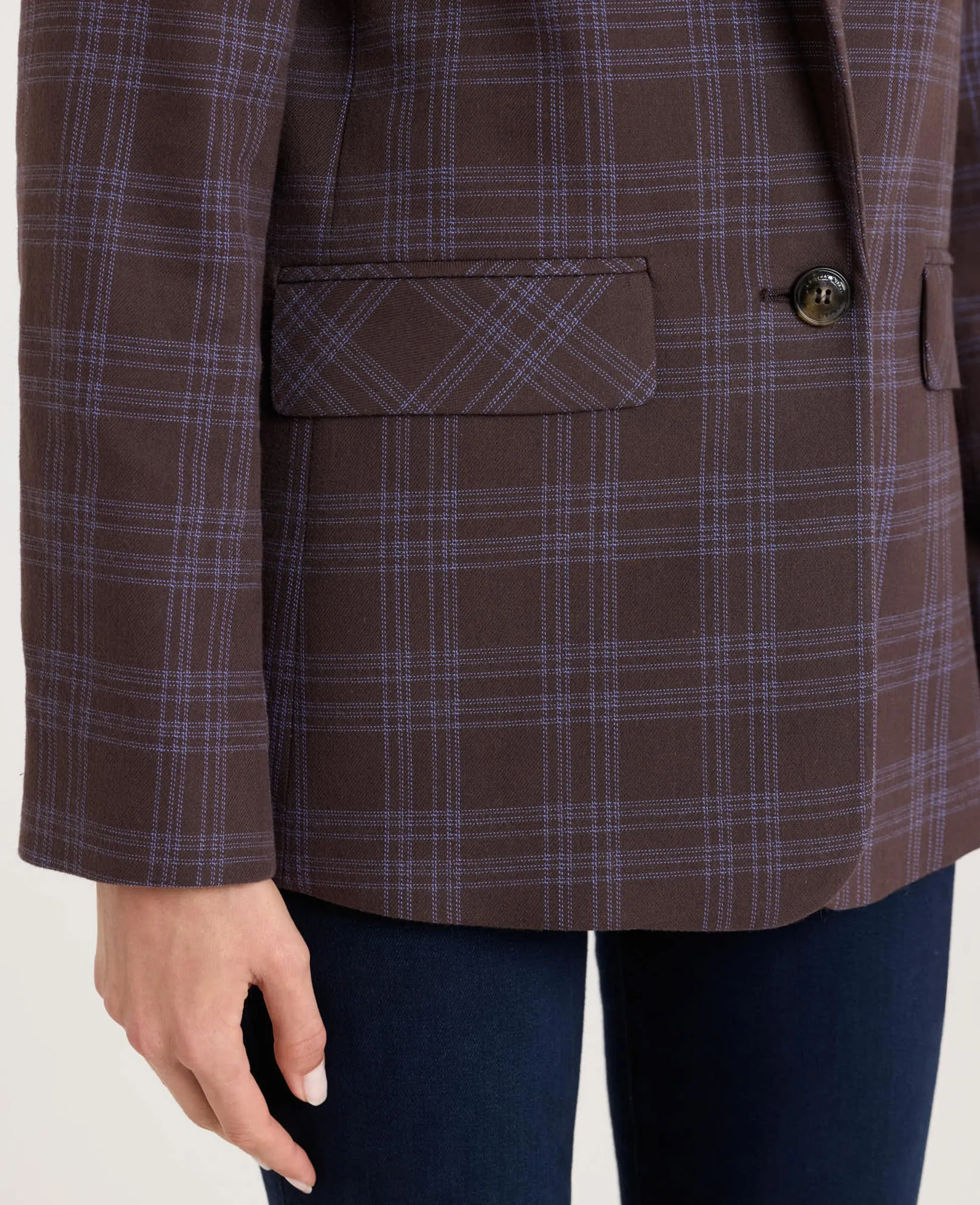 Bonington Cotton Check Blazer