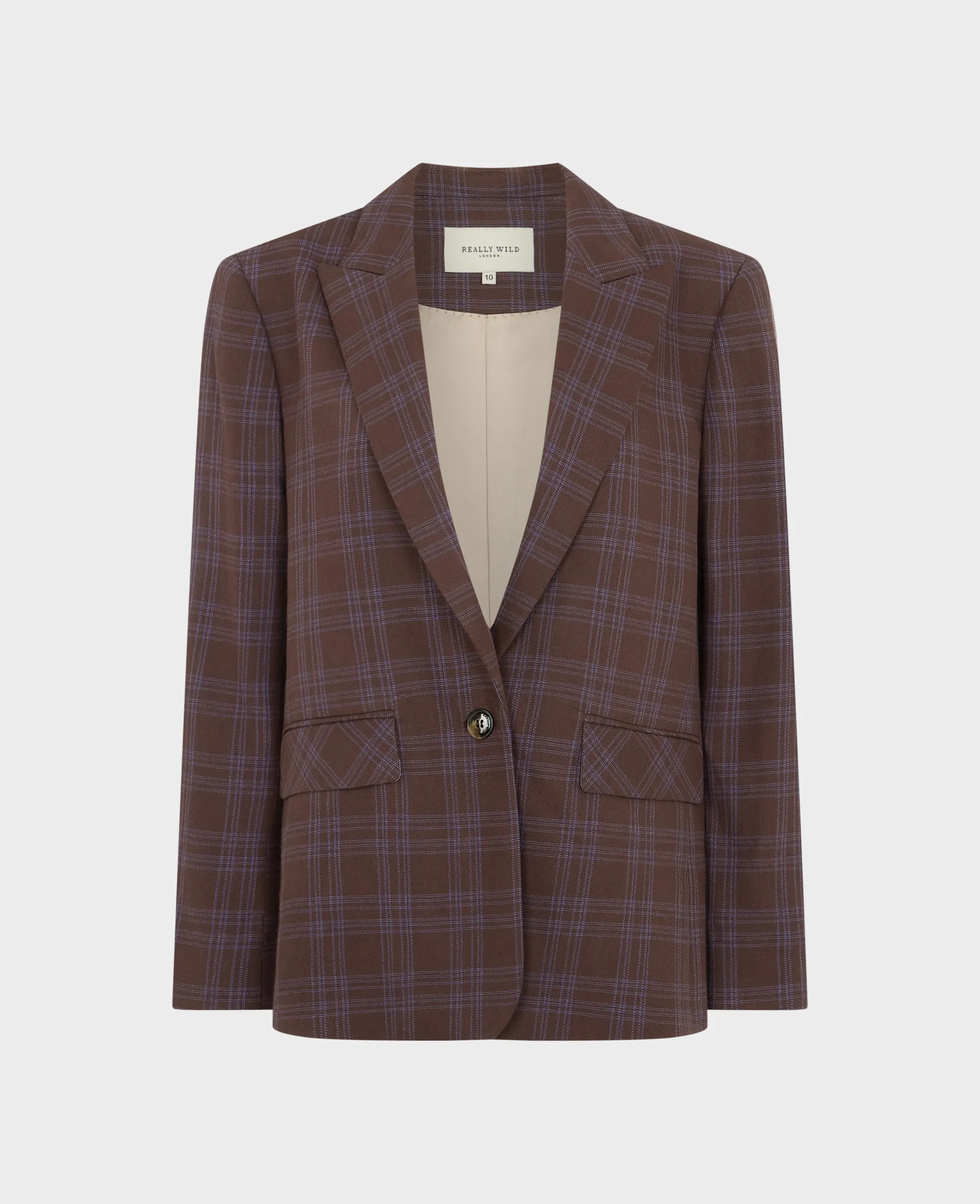 Bonington Cotton Check Blazer