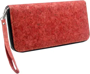 boshiho Cork Vegan Purse Wallet, Women's Smart Phone Clutch Long Purse with Card Holder