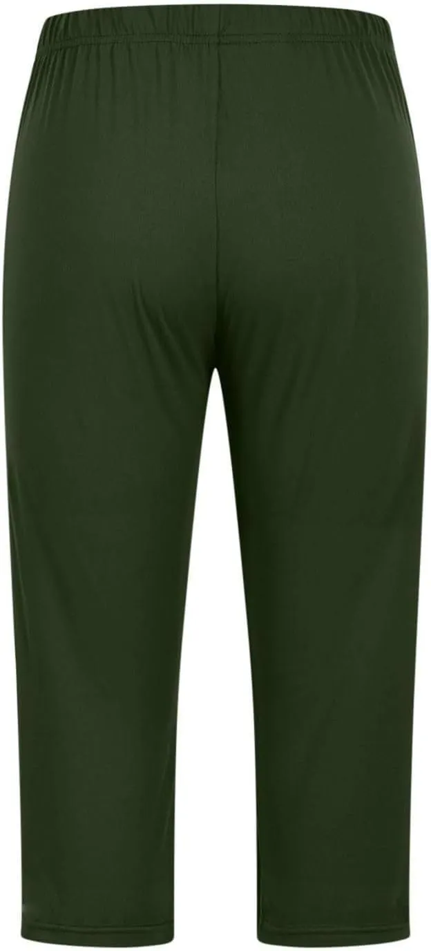 Capri Leggings for Women Rhinestone High Waist Capris Pants Tummy Control Knee Length Slim Fit Yoga Cropped Trouser
