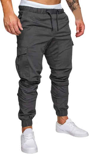 Cargo Sweatpants for Men Big and Tall with Pockets Cargo Pants for Men Lightweight Tactical Pants Hiking Cargo Pants