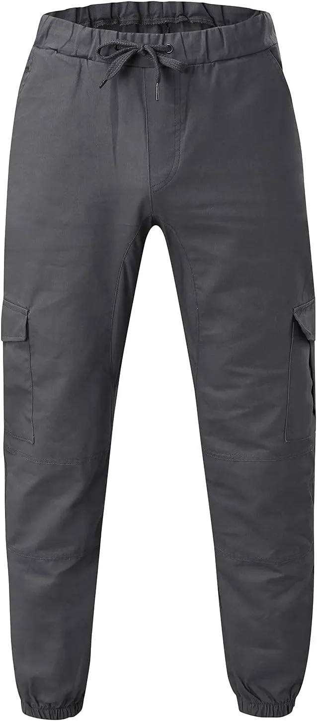 Cargo Sweatpants for Men Big and Tall with Pockets Cargo Pants for Men Lightweight Tactical Pants Hiking Cargo Pants